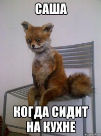 саша когда сидит на кухне