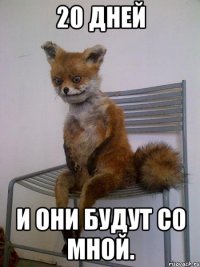 20 дней и они будут со мной.
