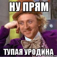 ну прям тупая уродина
