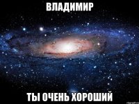 владимир ты очень хороший