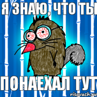 Я знаю, что ты понаехал тут