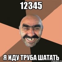 12345 я иду труба шатать