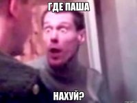 где паша нахуй?