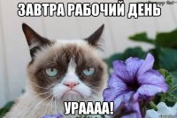 завтра рабочий день ураааа!