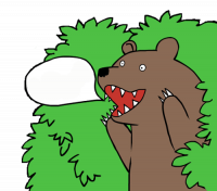 Создать комикс медведь из кустов