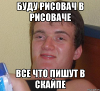 буду рисовач в рисоваче все что пишут в скайпе