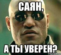 саян, а ты уверен?