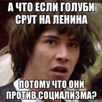 а что если голуби срут на ленина потому что они против социализма?