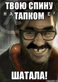 твою спину тапком шатала!