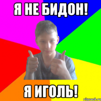 я не бидон! я иголь!