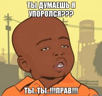 ты думаешь я упоролся??? ты..ты..!!!прав!!!