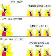 Favaloro Crime Family! Власти и денег! Сейчас и только сейчас!