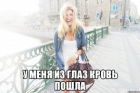  у меня из глаз кровь пошла