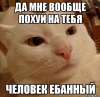 да мне вообще похуй на тебя человек ебанный
