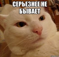серьезнее не бывает 