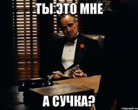 ты это мне а сучка?