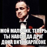 Мой мальчик, теперь ты навсегда друг Дона Вито Карлеоне