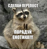 СДЕЛАЙ ПЕРЕПОСТ ПОРАДУЙ ЕНОТИКА!!!