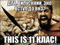 дпа, випускний, зно, вступ до внз? this is 11 клас!