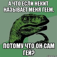 а что если некит называет меня геем, потому что он сам гей?