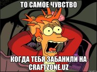 то самое чувство когда тебя забанили на craftzone.uz