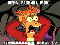 жена... разбила...мою... мммммааааааааааашшшинннуу!?!?!?!?