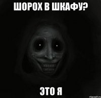 шорох в шкафу? это я