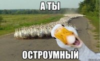 а ты остроумный