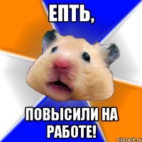 епть, повысили на работе!