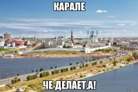 карале че делает,а!