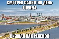 смотрел салют на день города визжал как ребенок