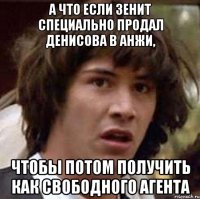 а что если зенит специально продал денисова в анжи, чтобы потом получить как свободного агента