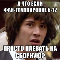 а что если фан-гпуппировке б-12 просто плевать на сборную?