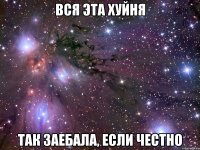 вся эта хуйня так заебала, если честно