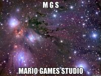 m g s mario games studio