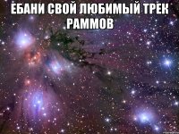 ебани свой любимый трек раммов 