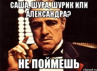 саша, шура, шурик или александра? не поймешь