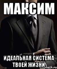максим идеальная система твоей жизни