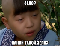 зело? какой такой зела?