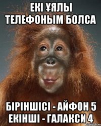 екі Ұялы телефоным болса біріншісі - айфон 5 екінші - галакси 4