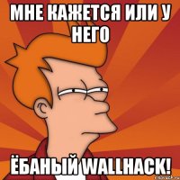 мне кажется или у него ёбаный wallhack!