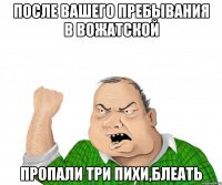 после вашего пребывания в вожатской пропали три пихи,блеать