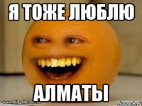 я тоже люблю алматы