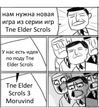 нам нужна новая игра из серии игр Tne Elder Scrols У нас есть идея по поду Tne Elder Scrols Tne Elder Scrols 3 Moruvind