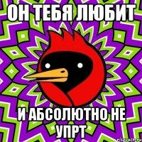он тебя любит и абсолютно не упрт