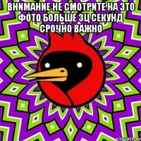 внимание не смотрите на это фото больше 3ц секунд срочно важно 