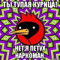 ты тупая курица! нет,я петух наркоман.