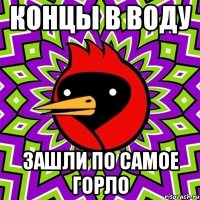 концы в воду зашли по самое горло