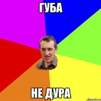 губа не дура