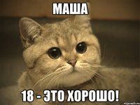 маша 18 - это хорошо!